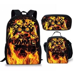 Ultimate 3D Playstation Controller Backpack: Insulated Lunch Bag & School Rucksack