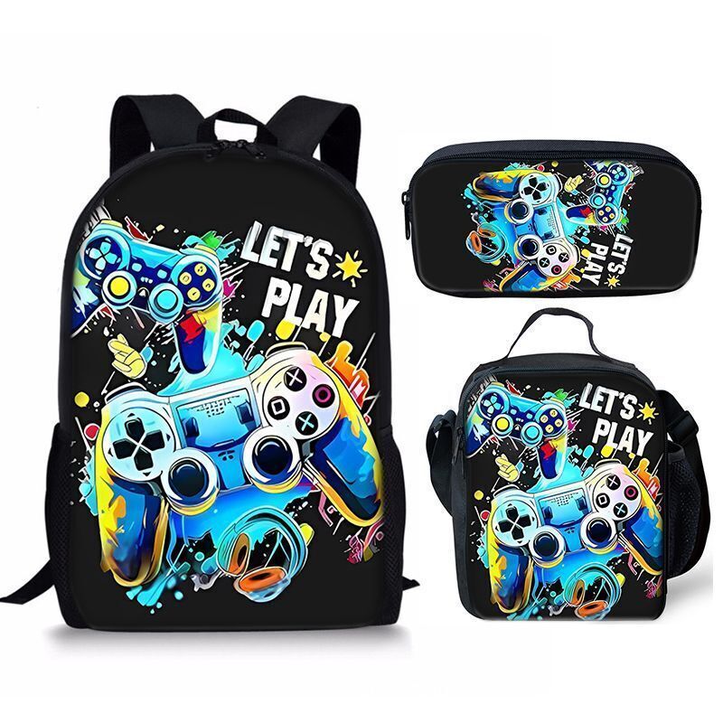 Ultimate 3D Playstation Controller Backpack: Insulated Lunch Bag & School Rucksack