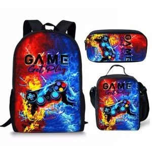 Ultimate 3D Playstation Controller Backpack: Insulated Lunch Bag & School Rucksack