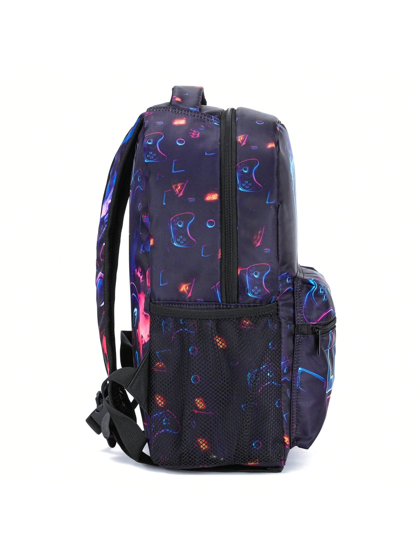 Dynamic Gamepad Pattern Backpack for Boys and Girls - School Sports Bag