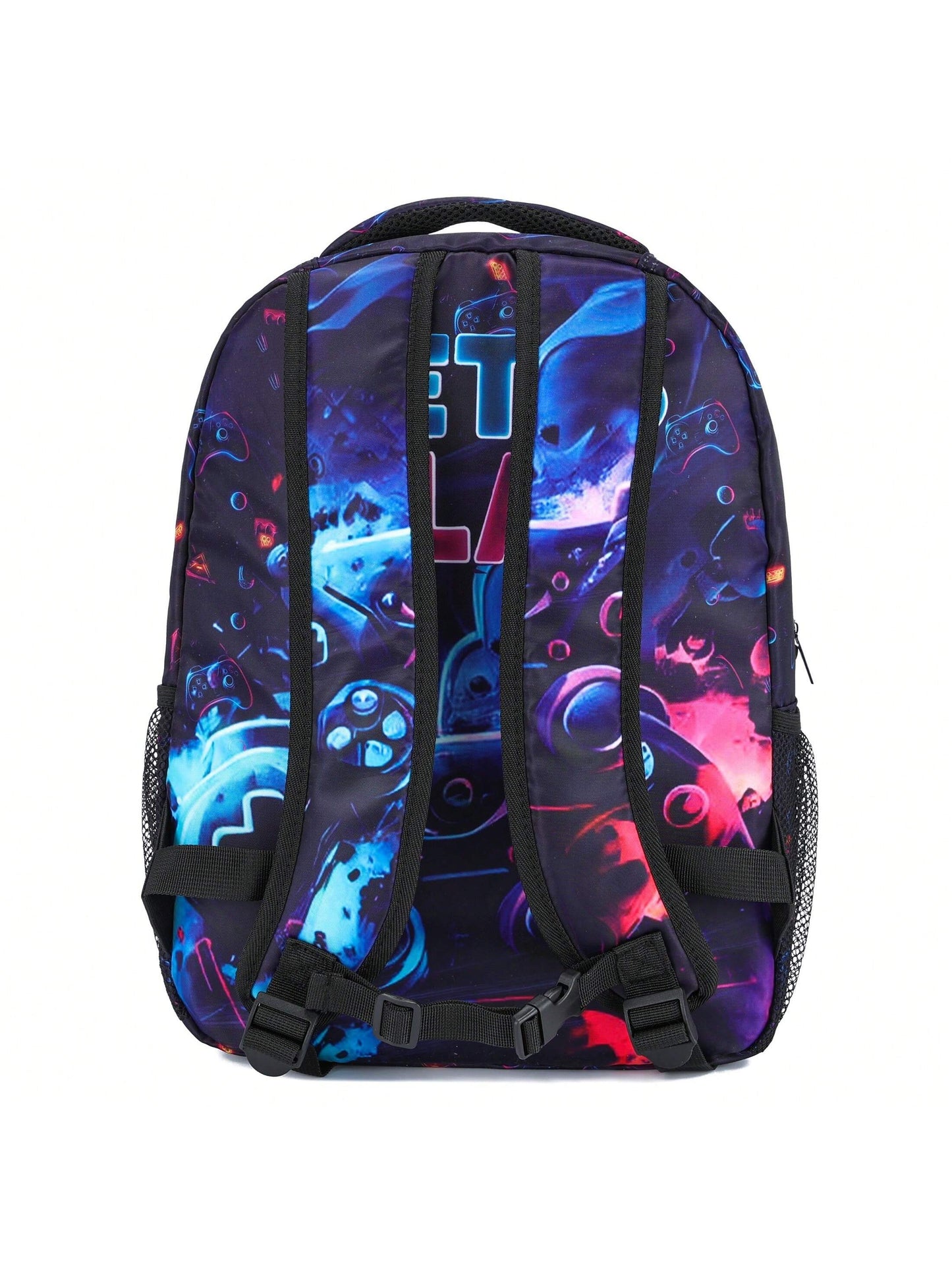 Dynamic Gamepad Pattern Backpack for Boys and Girls - School Sports Bag