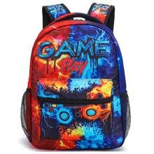 Lightning Gaming Backpack for Boys: Video Game Themed School Bag for Teens