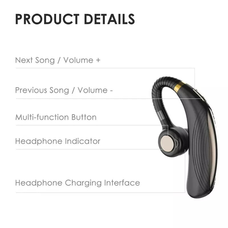 Wireless Bluetooth Earpiece Headset