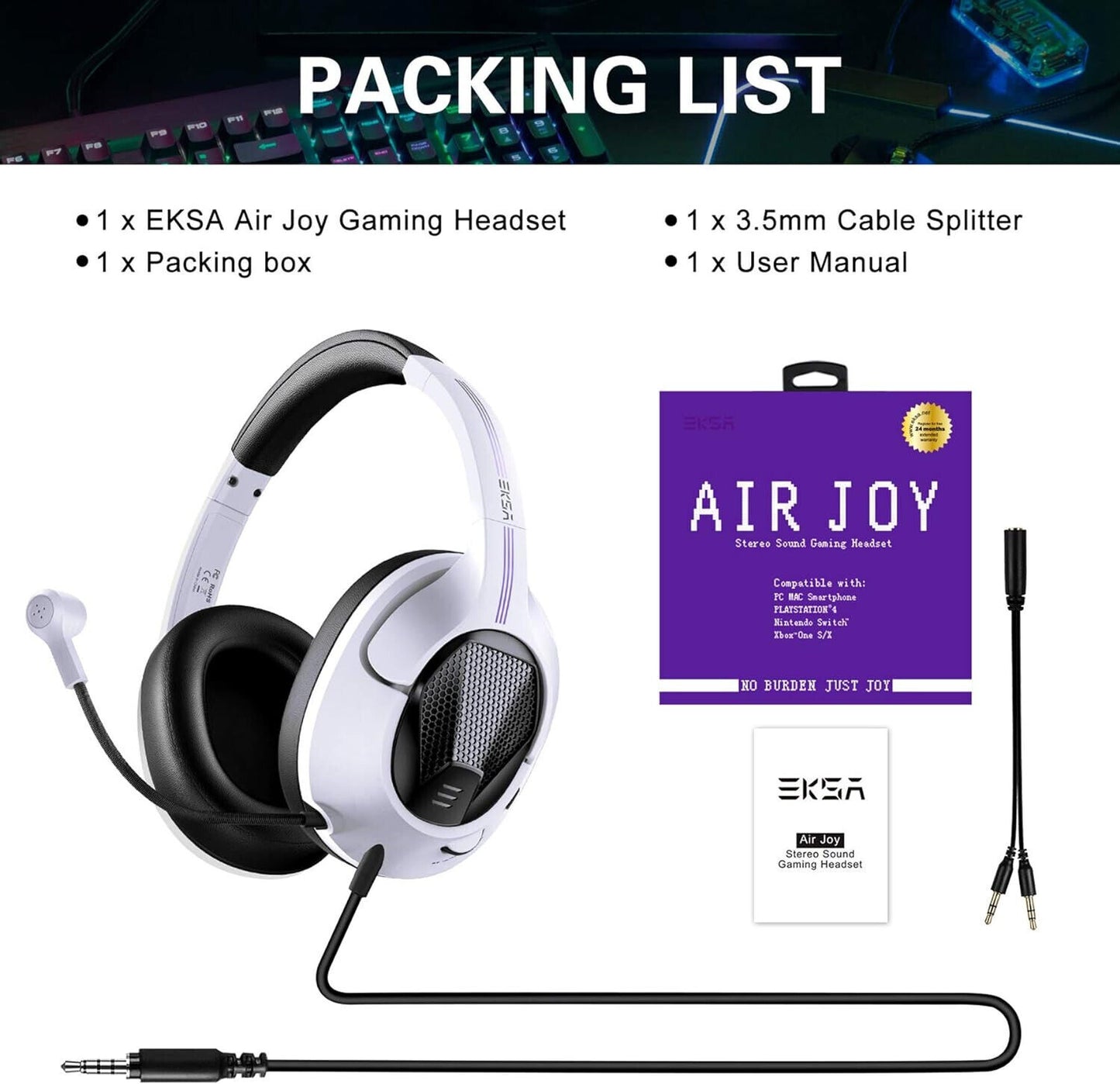 Gaming Headphones Headset Mic