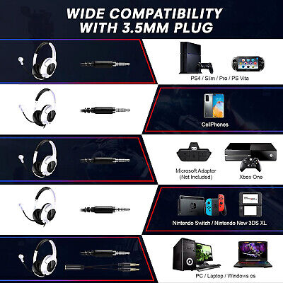 Gaming Headphones Headset Mic