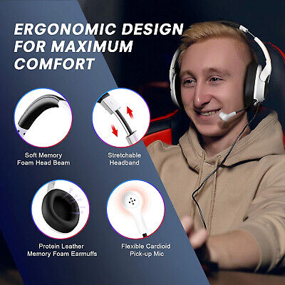 Gaming Headphones Headset Mic