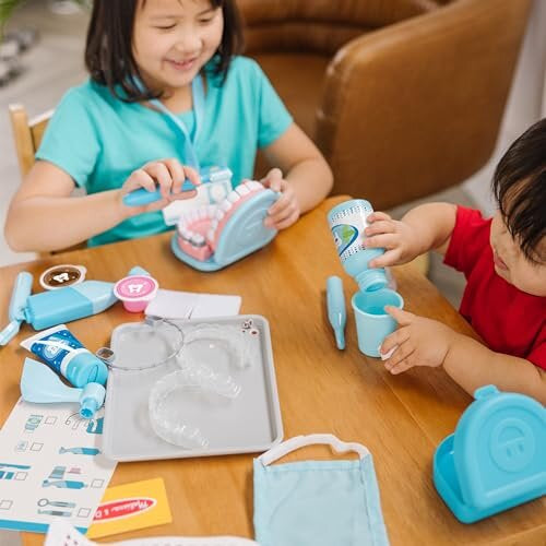 Melissa & Doug Super Smile Dentist Kit for Kids - Educational Role Play Toy for Ages 3+