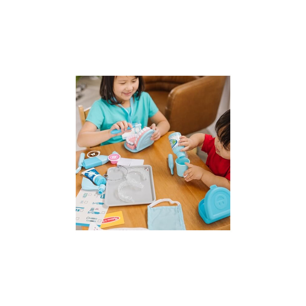 Melissa & Doug Super Smile Dentist Kit for Kids - Educational Role Play Toy for Ages 3+