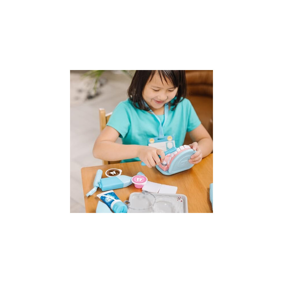 Melissa & Doug Super Smile Dentist Kit for Kids - Educational Role Play Toy for Ages 3+