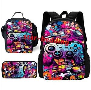 Ultimate 3D Playstation Controller Backpack: Insulated Lunch Bag & School Rucksack