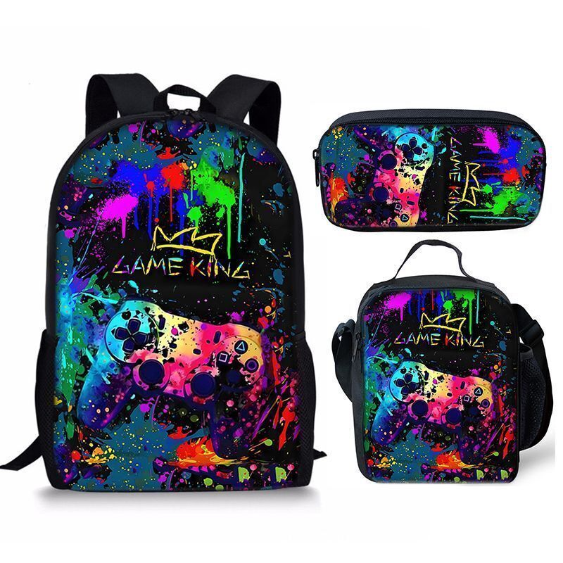 Ultimate 3D Playstation Controller Backpack: Insulated Lunch Bag & School Rucksack