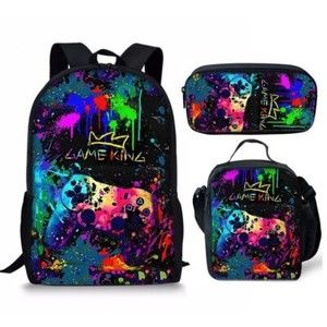 Ultimate 3D Playstation Controller Backpack: Insulated Lunch Bag & School Rucksack