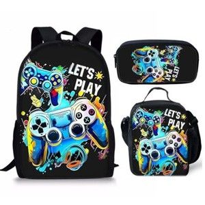 Ultimate 3D Playstation Controller Backpack: Insulated Lunch Bag & School Rucksack