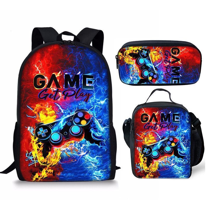 Ultimate 3D Playstation Controller Backpack: Insulated Lunch Bag & School Rucksack