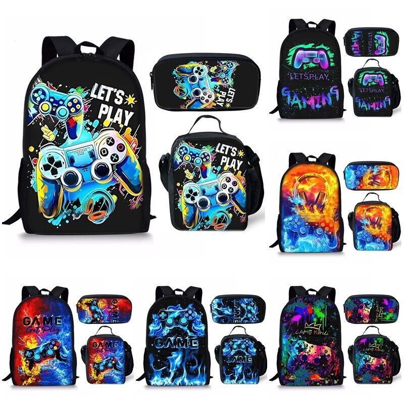 Ultimate 3D Playstation Controller Backpack: Insulated Lunch Bag & School Rucksack