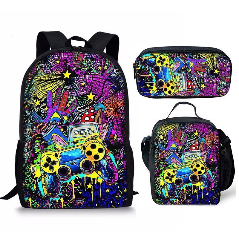 Ultimate 3D Playstation Controller Backpack: Insulated Lunch Bag & School Rucksack