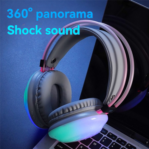 RGB Gaming Headphones Bluetooth Wireless Headphone E-Sports Game Headset Dynamic Lightingcomputer Mint Green