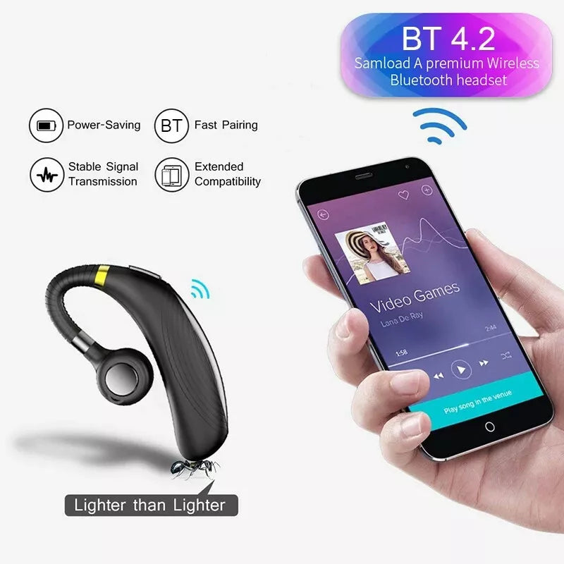 Wireless Bluetooth Earpiece Headset