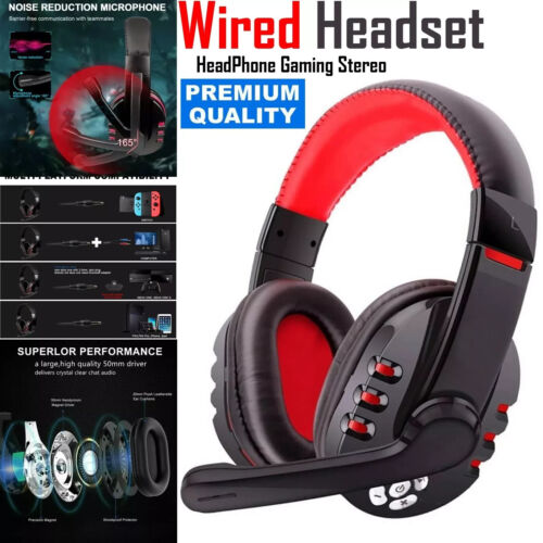 Gaming Headset LED For PC PS4 PS5 Xbox